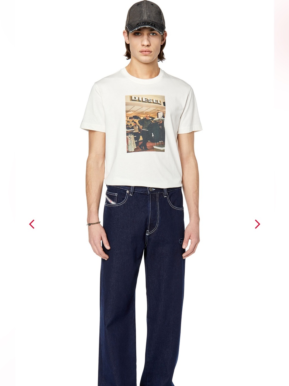 Diesel T-Shirt With Photo Print From a Diesel Shop size large graphic